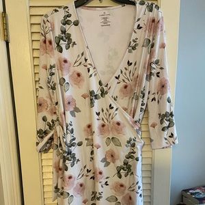 Caden Lane Dusty Rose Garden Maternity Gown